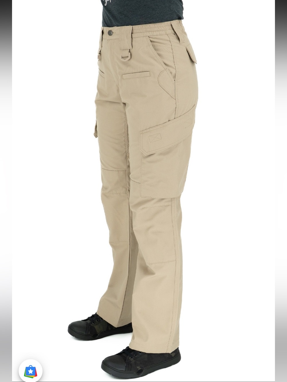 LAPG Women's 8 Pocket Tactical Pants Olive Green Sz 16